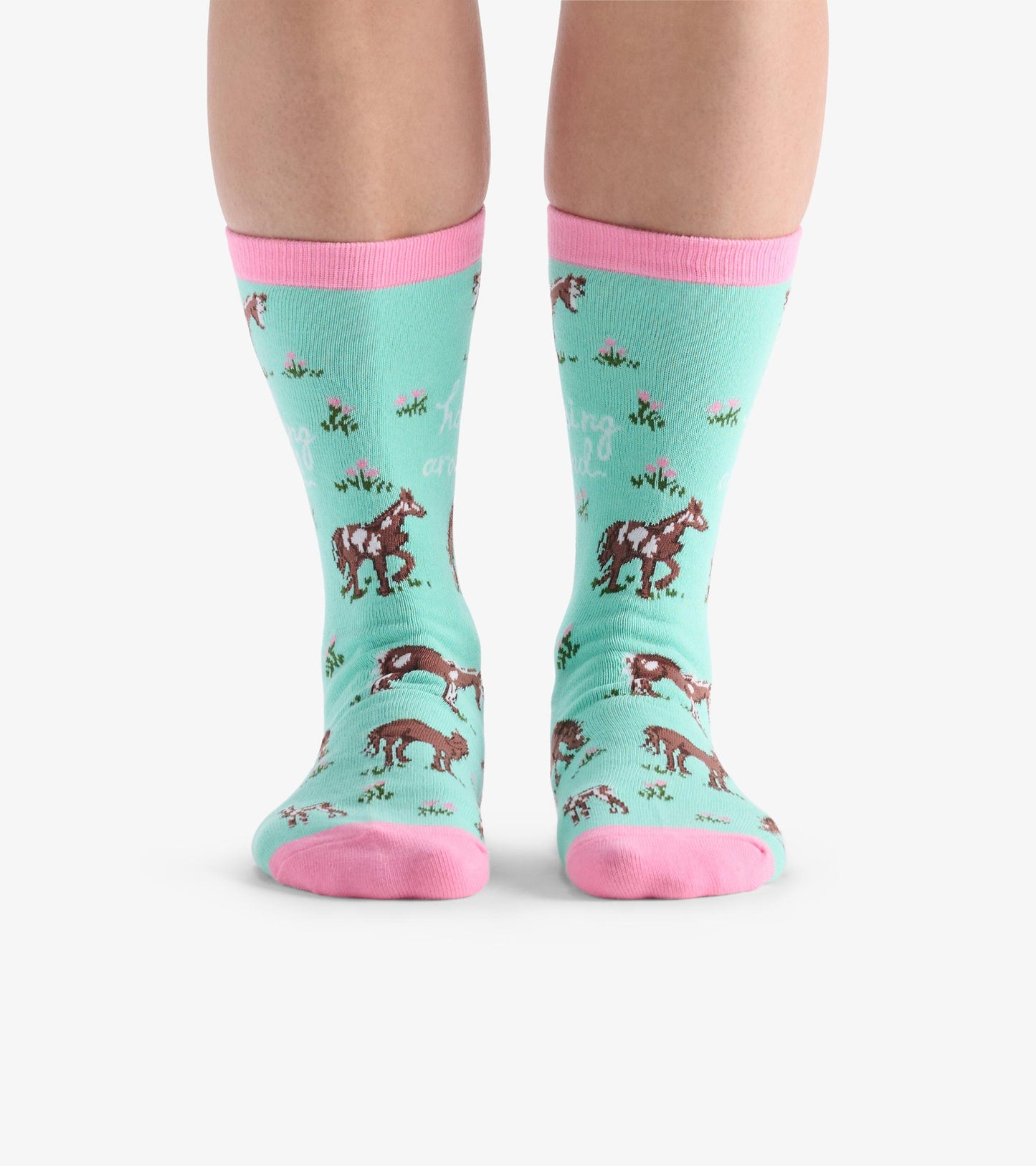 Women's Horsing Around Crew Socks