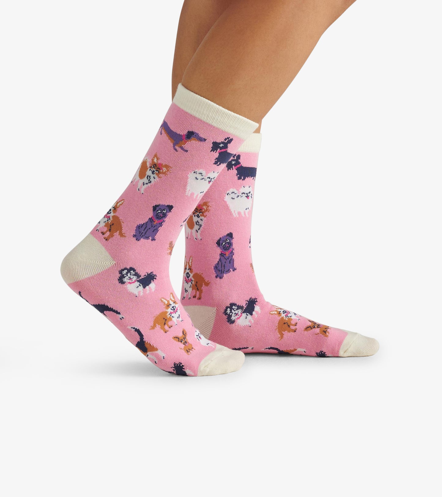 Cheerful Dogs Women's Crew Socks