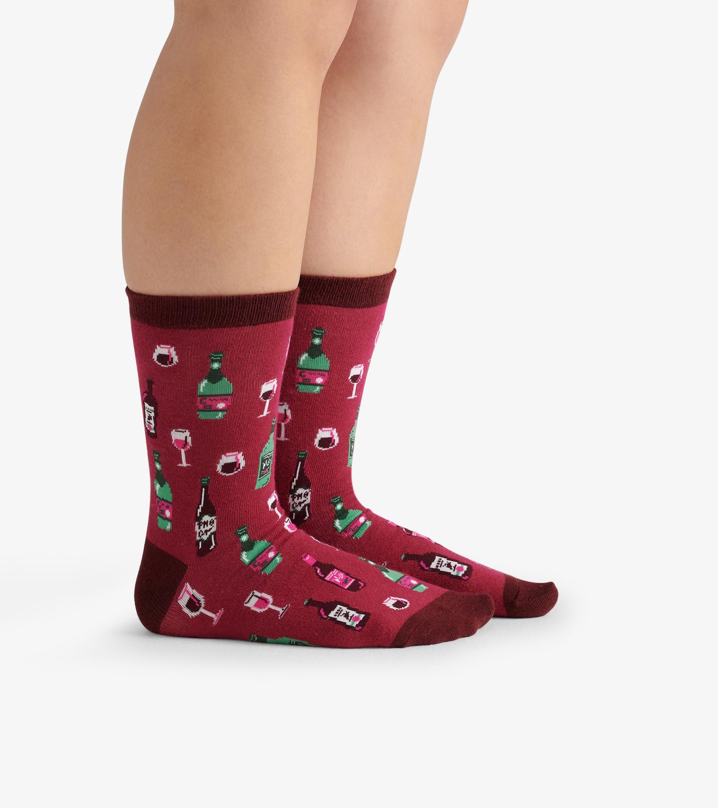 Age Gets Better with Wine Women's Crew Socks