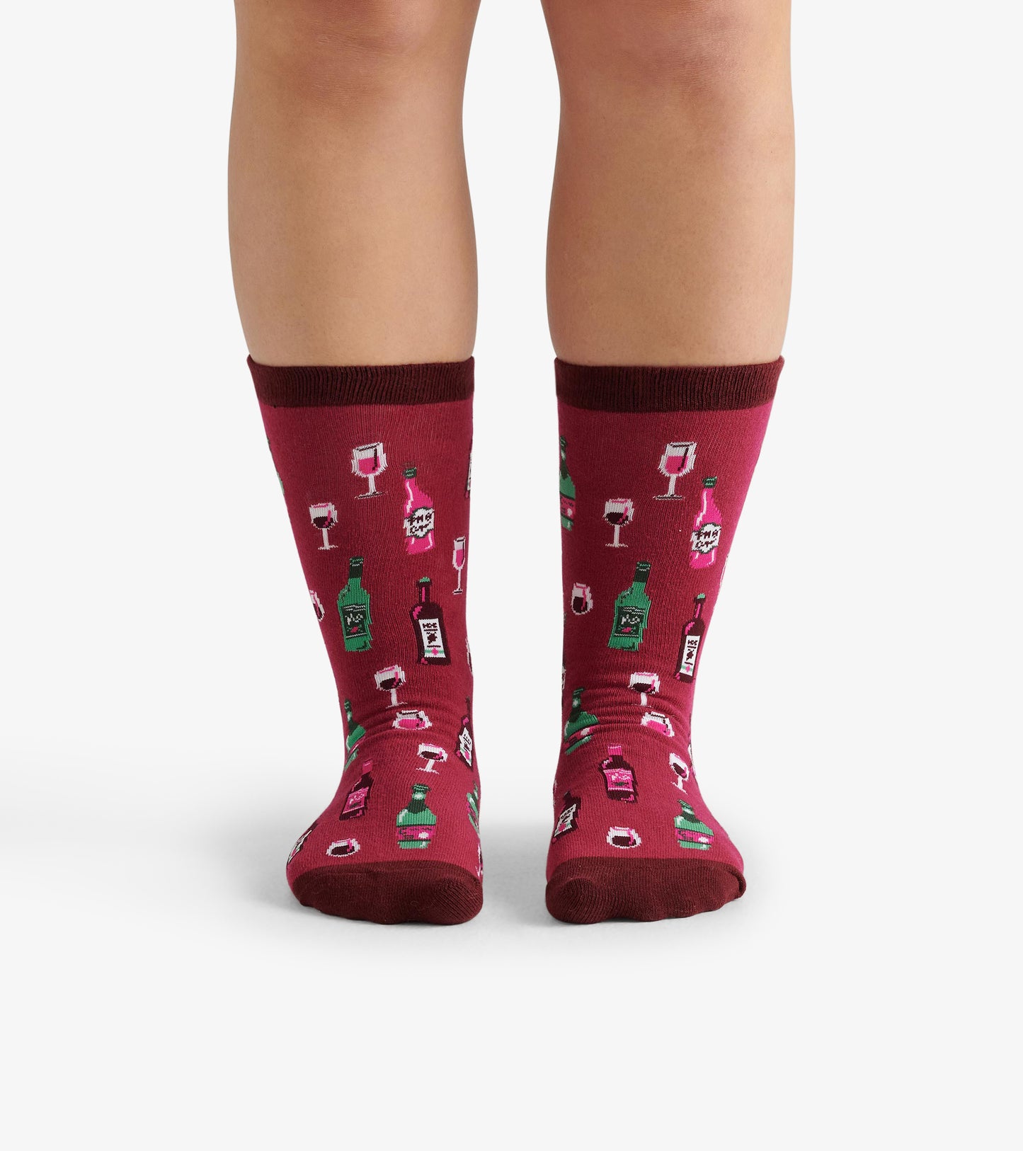 Age Gets Better with Wine Women's Crew Socks