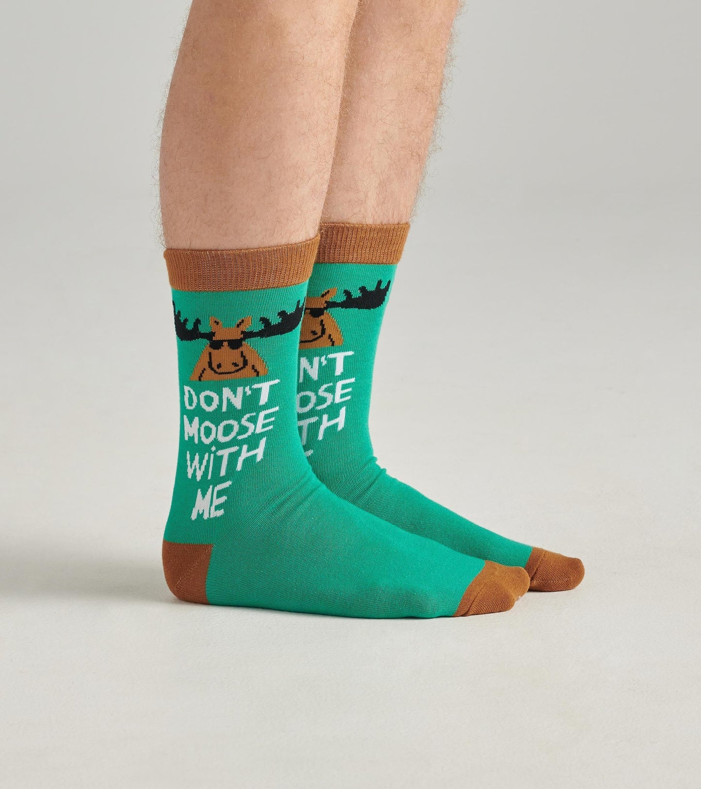 Don't Moose with Me Men's Crew Socks