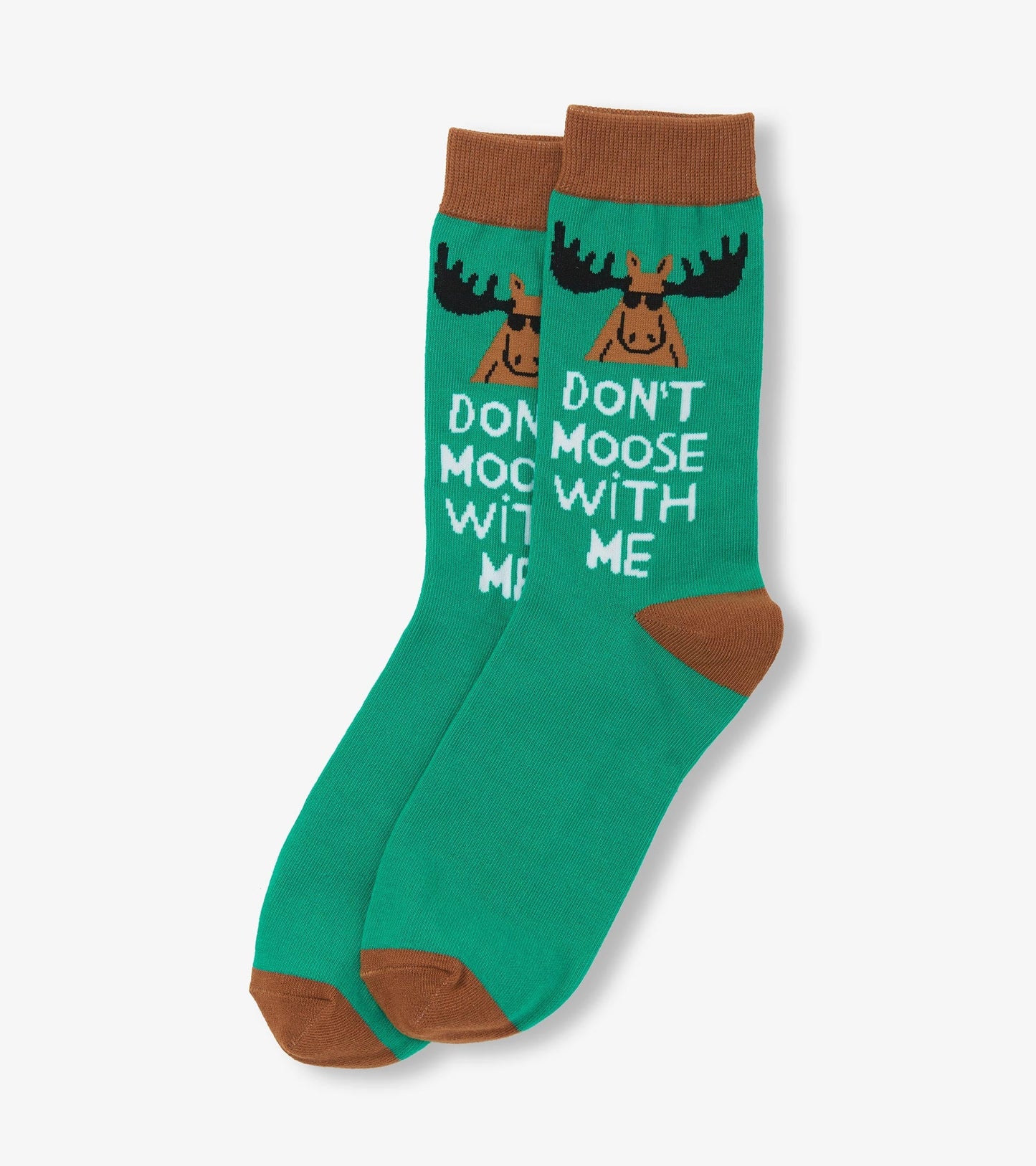 Don't Moose with Me Men's Crew Socks
