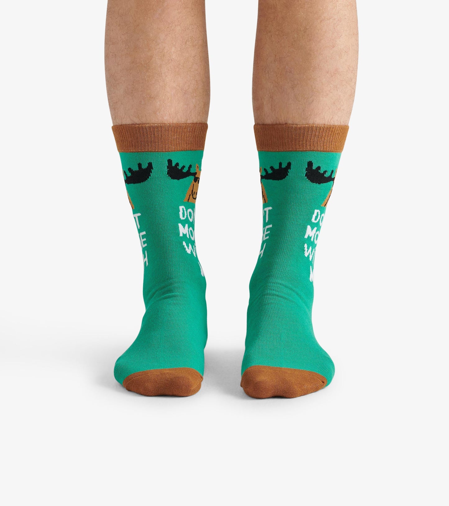 Don't Moose with Me Men's Crew Socks