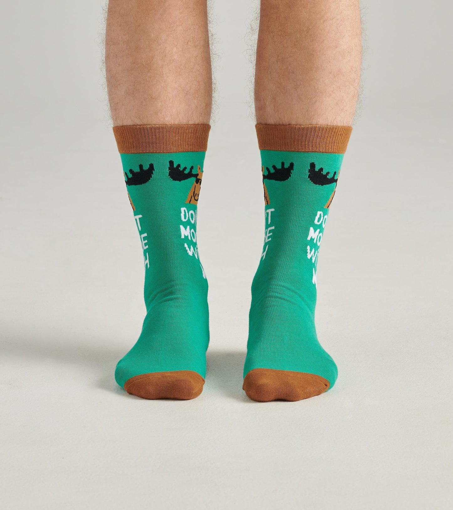 Don't Moose with Me Men's Crew Socks