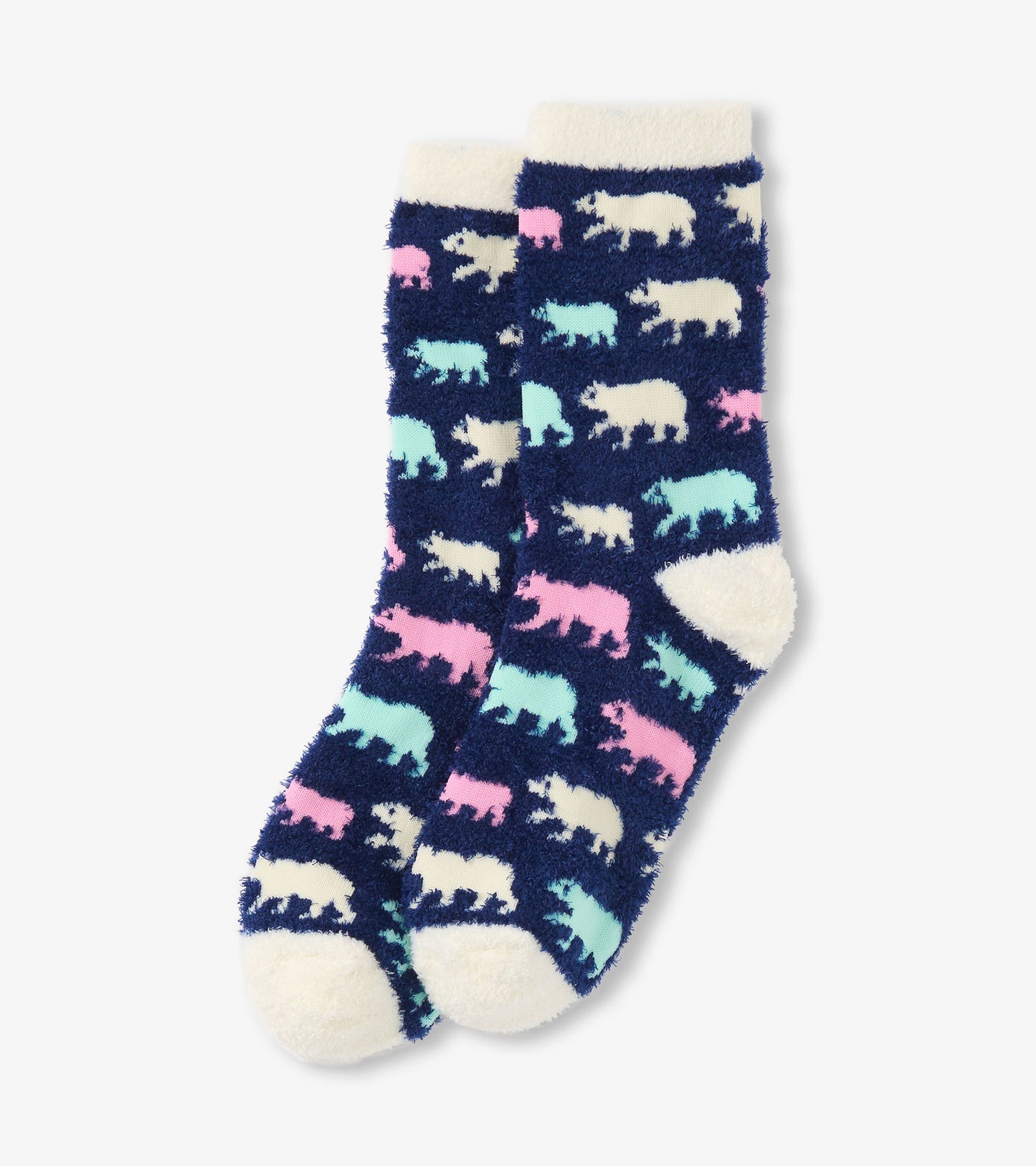 Women's Cottage Bears Fuzzy Socks