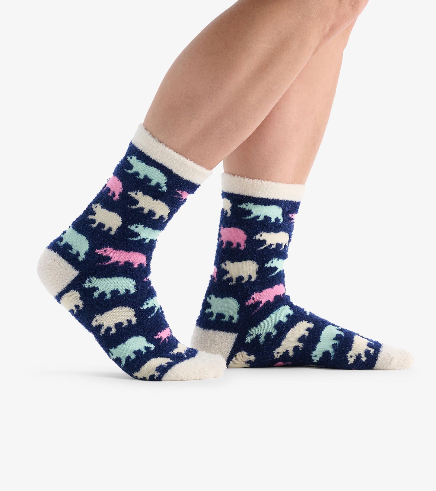 Women's Cottage Bears Fuzzy Socks