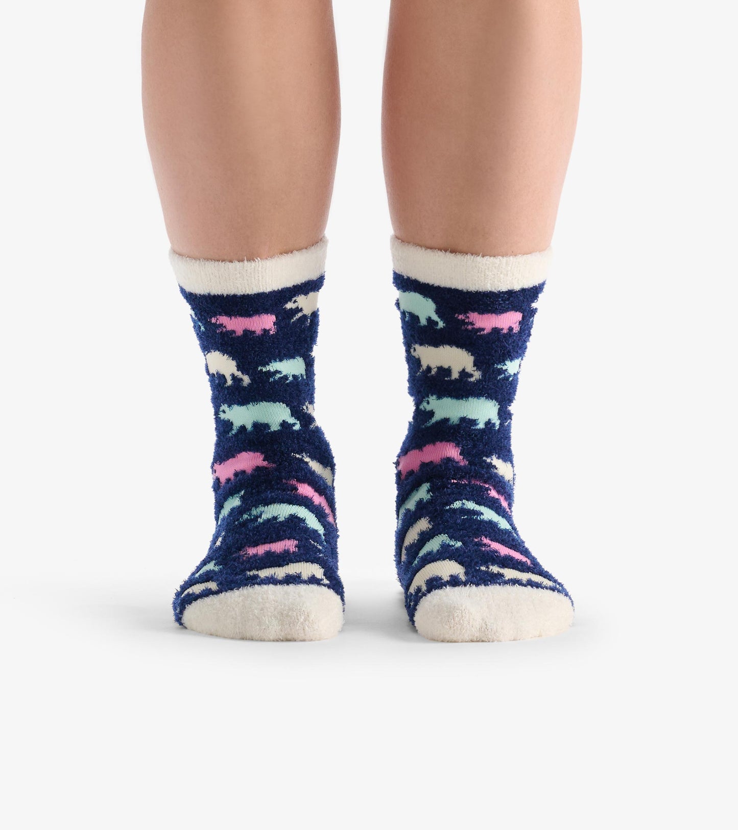 Women's Cottage Bears Fuzzy Socks