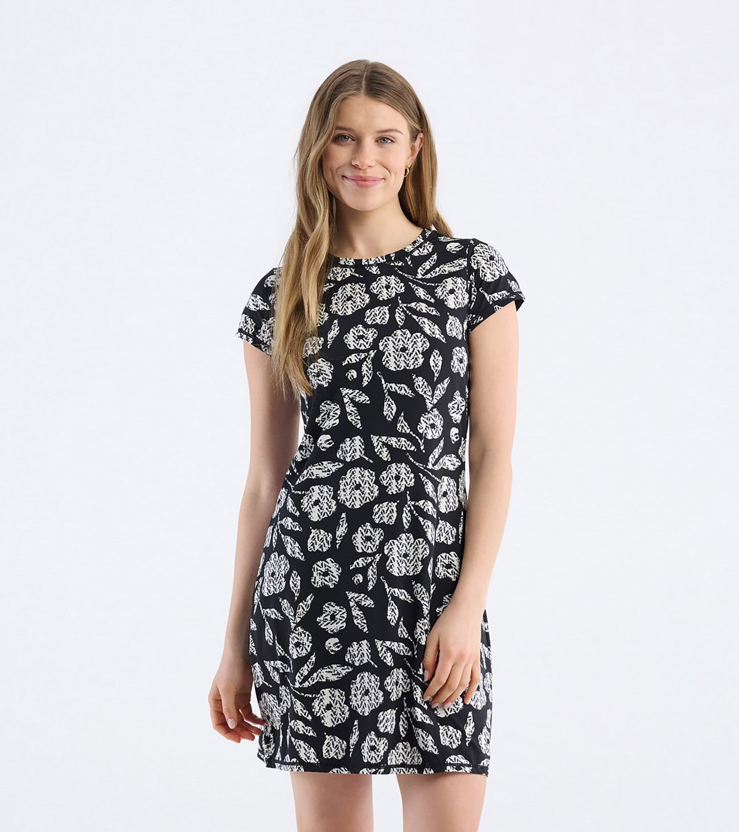 Women's Fresh Flowers T-Shirt Dress
