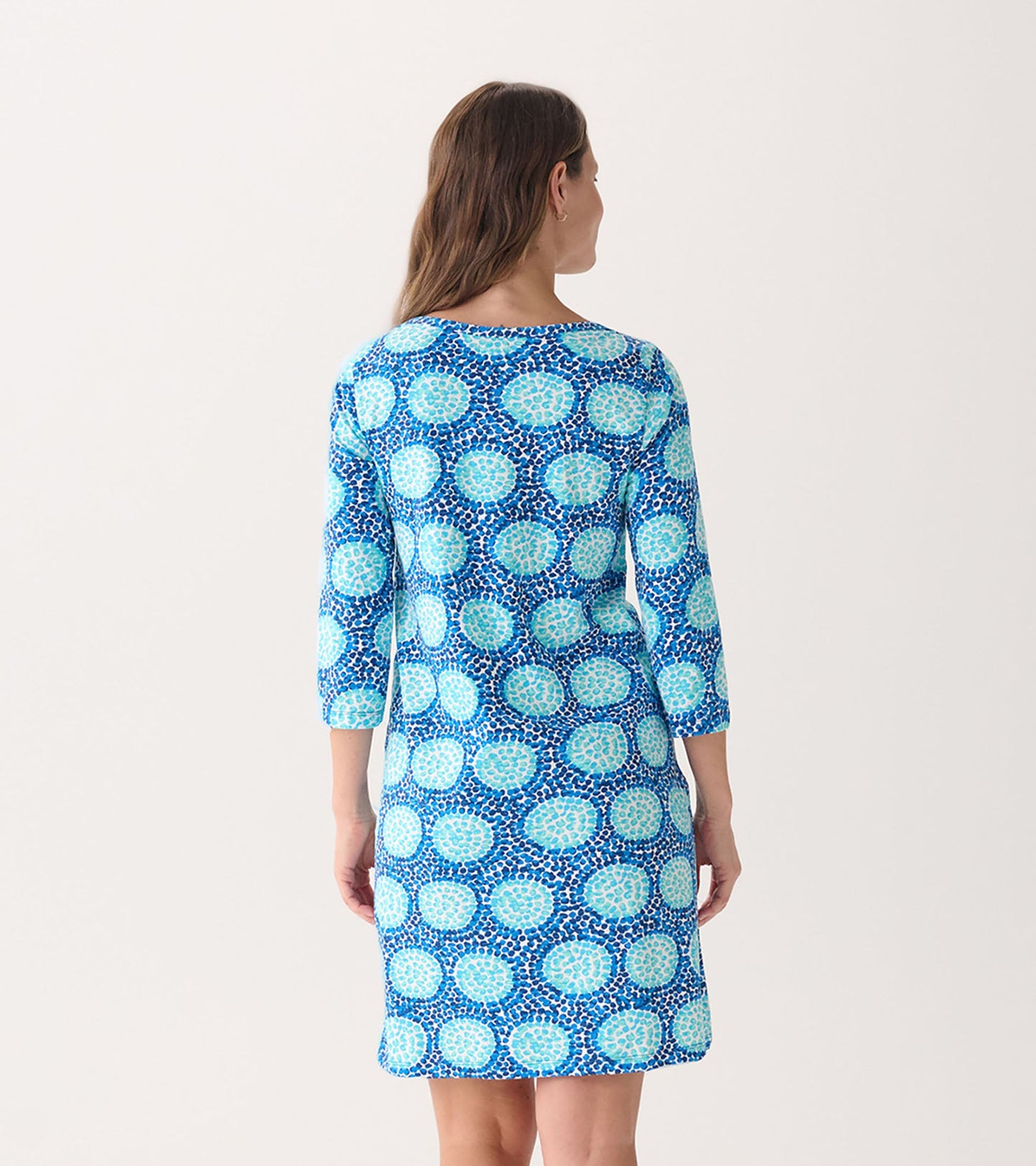 Women's Cobblestone Path 3/4 Sleeve Summer Dress Hatley Little Blue House