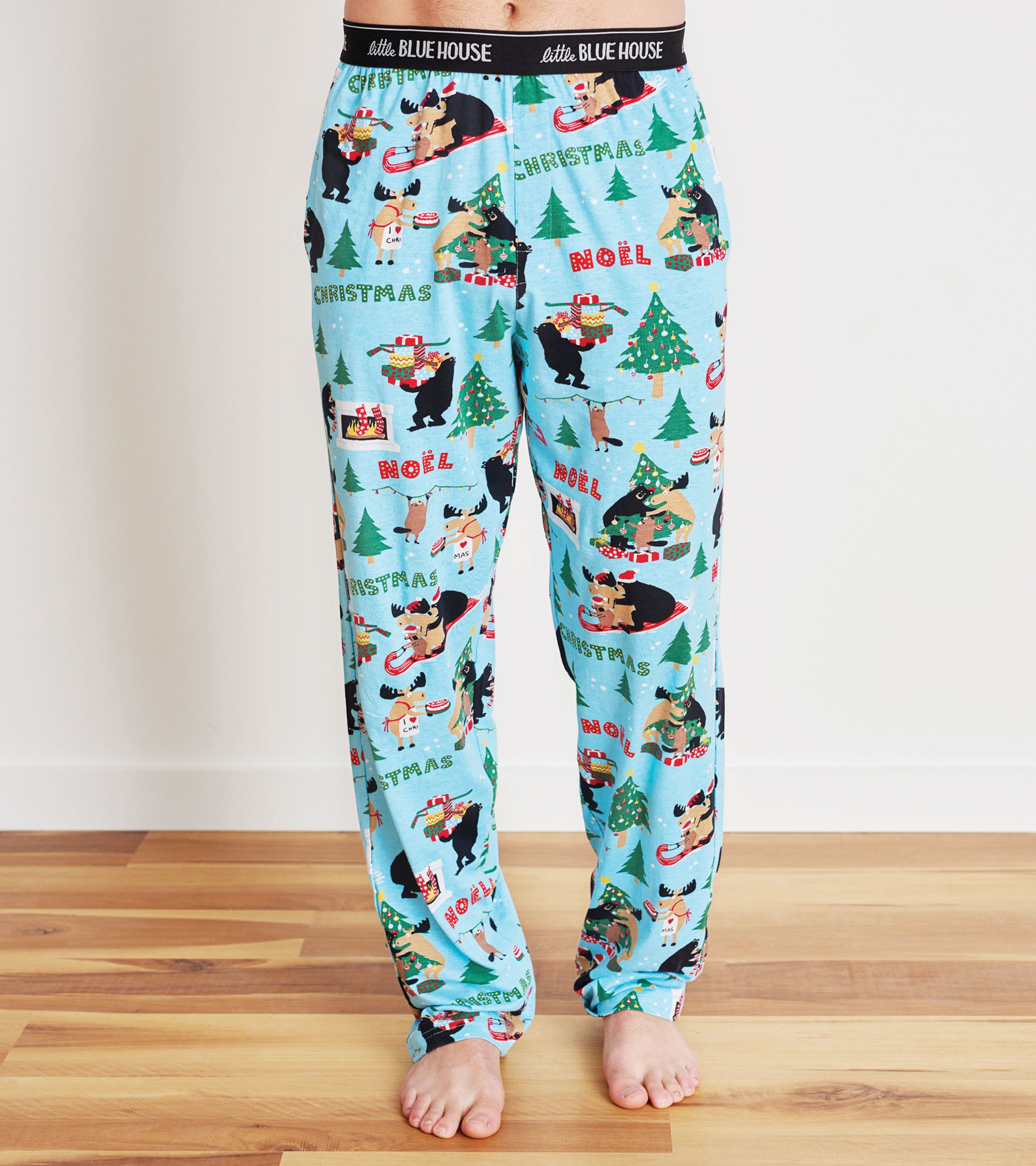 Wild About Christmas Men s Jersey Pajama Pants