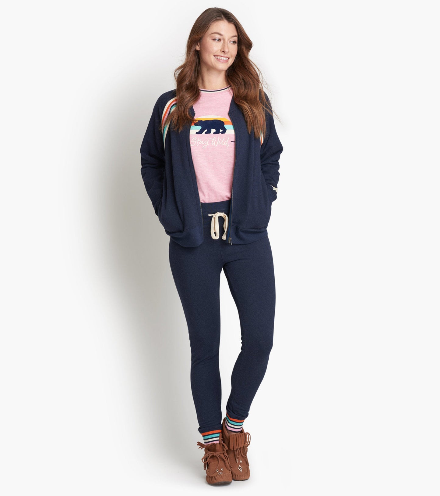 Retro Bear Women's Heritage Track Jacket Hatley Little Blue House