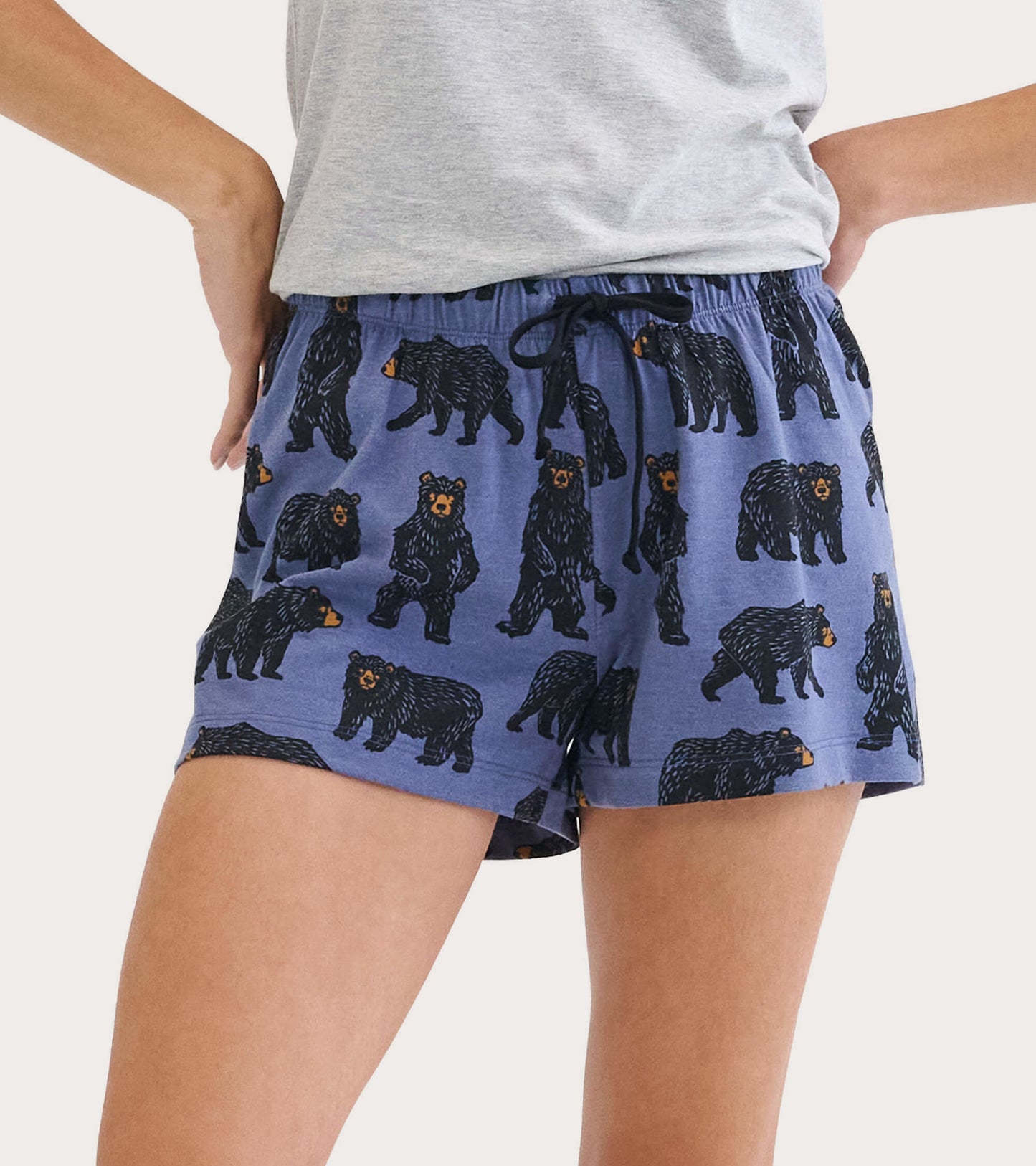 Wild Bears Women's Cotton Blend Sleep Shorts