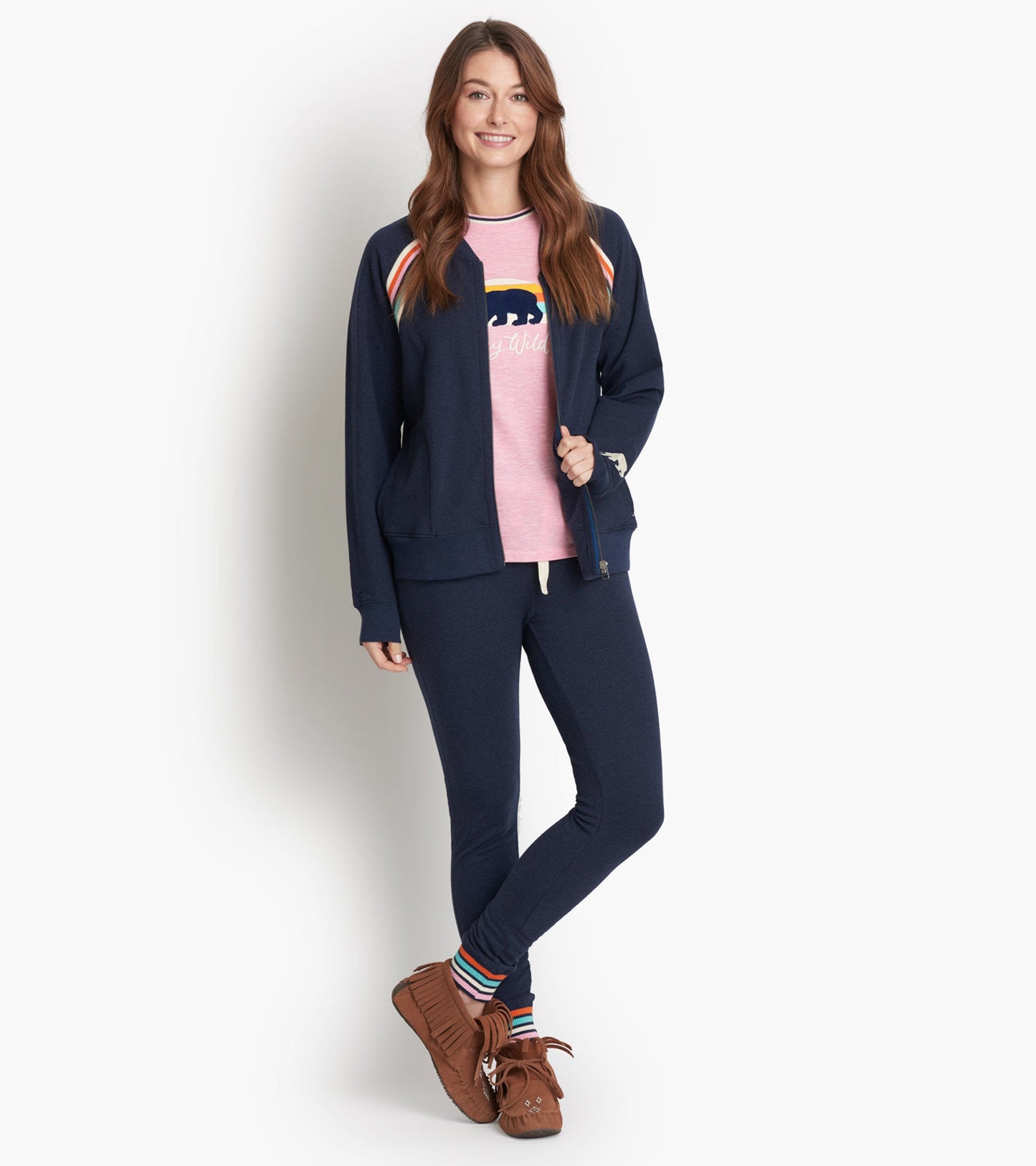 Retro Bear Women's Heritage Track Jacket Hatley Little Blue House
