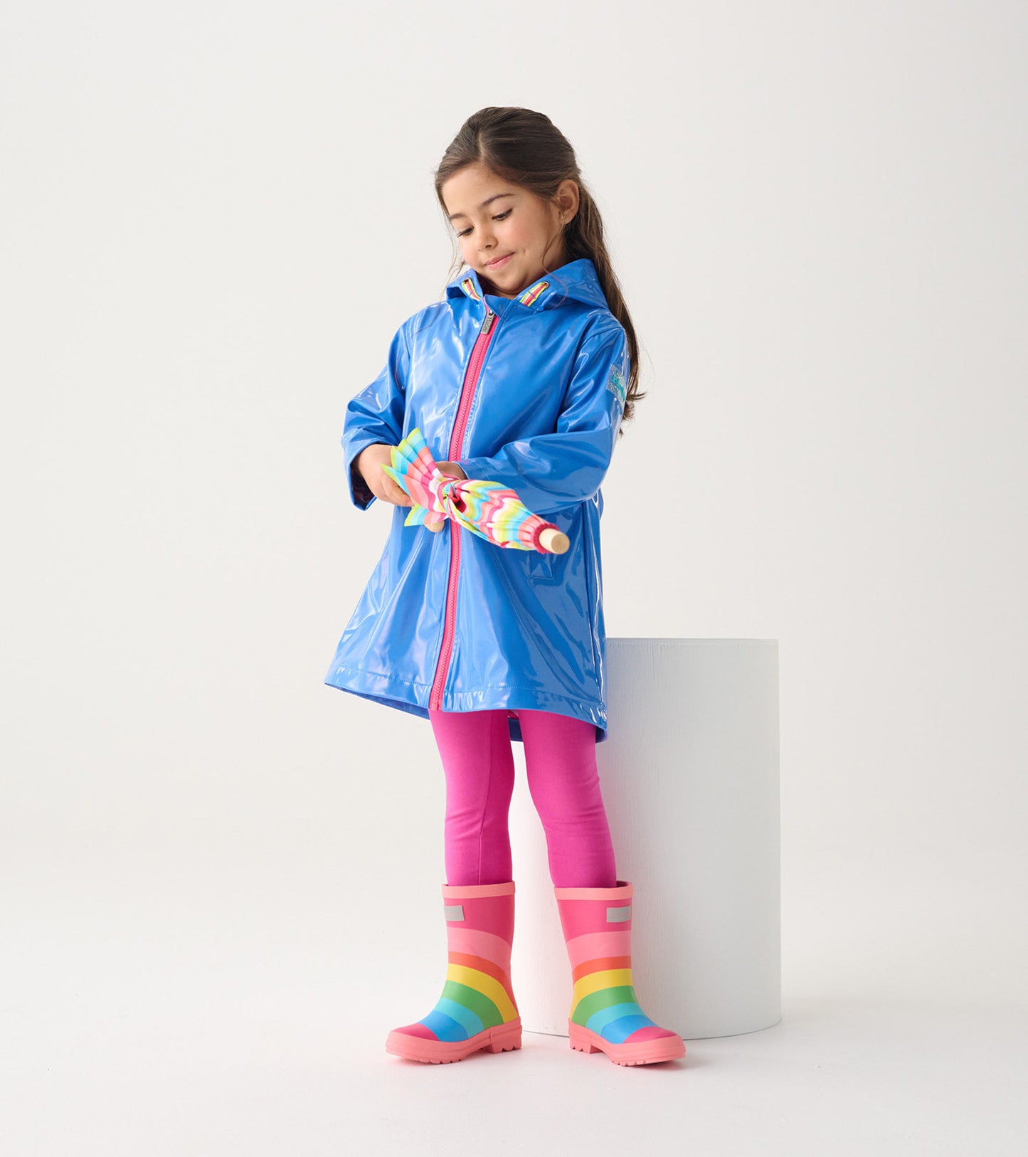 Girls Rainbow Matte Wellies