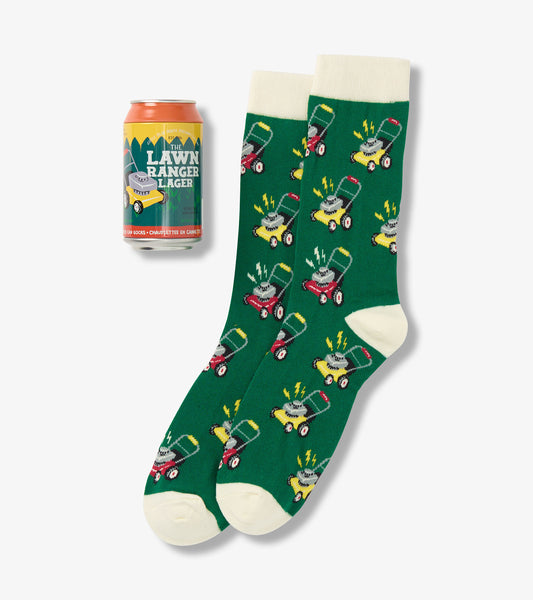 Men's Lawn Ranger Beer Can Socks