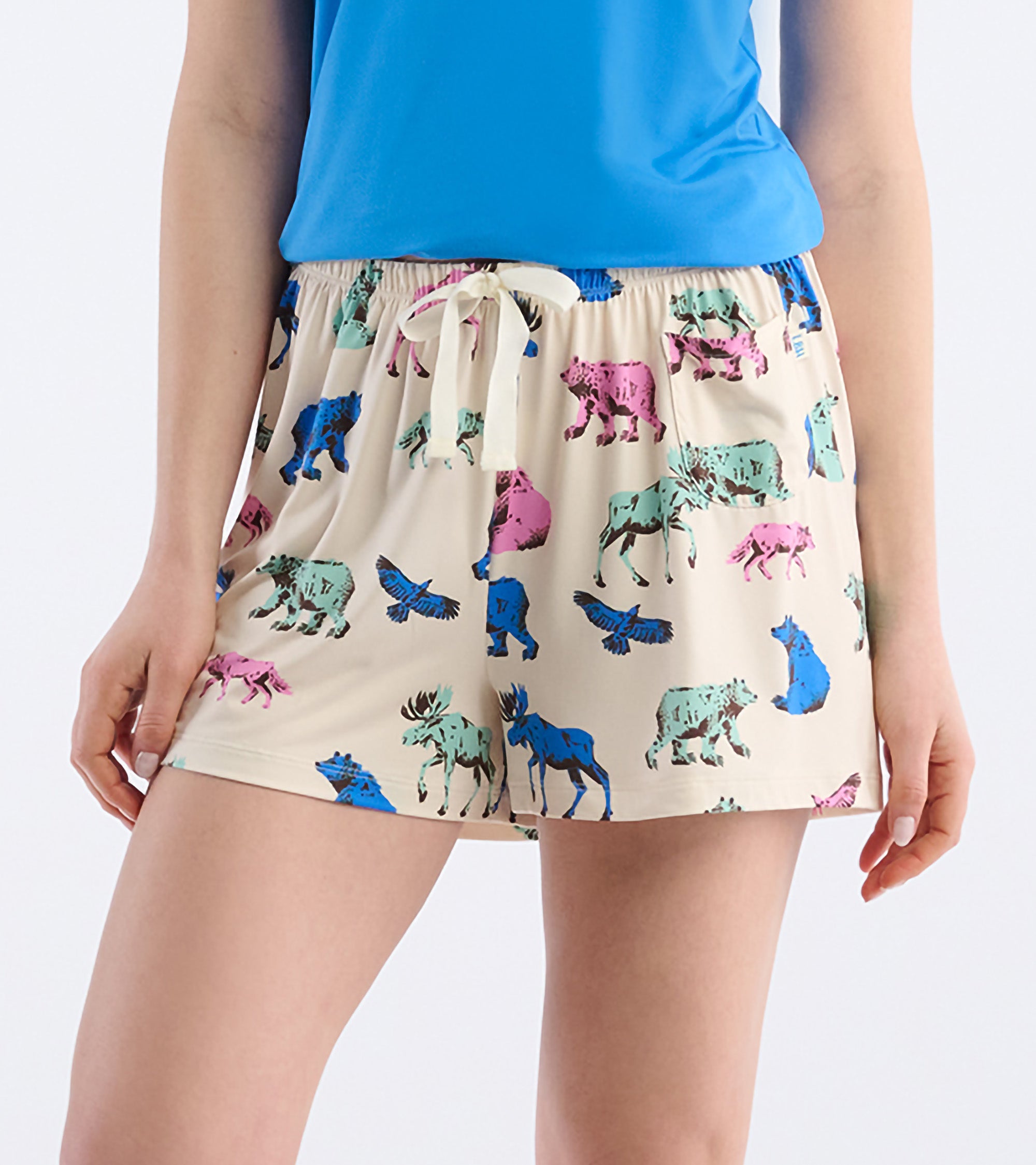 Women's Woodland Animals Pajama Shorts