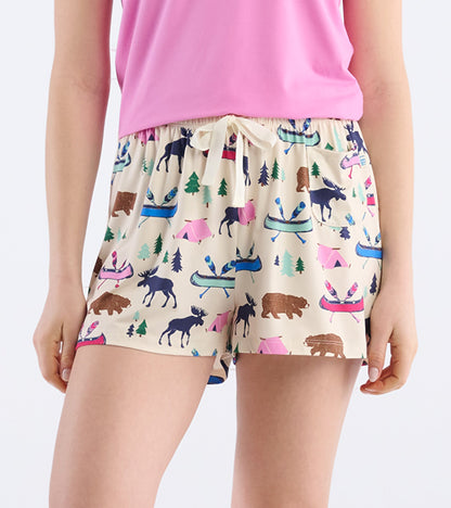 Women's Sketch Country Polyknit Pyjama Shorts