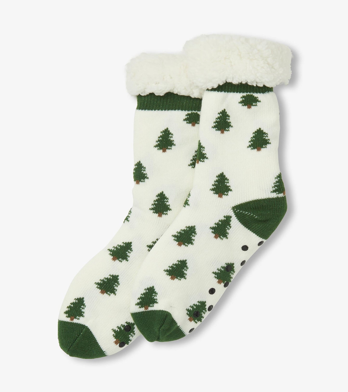 Forest Trees Women's Sherpa Lined Cabin Sock