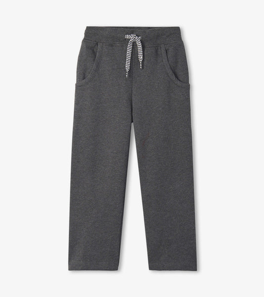 Boys Grey Fleece Track Pants