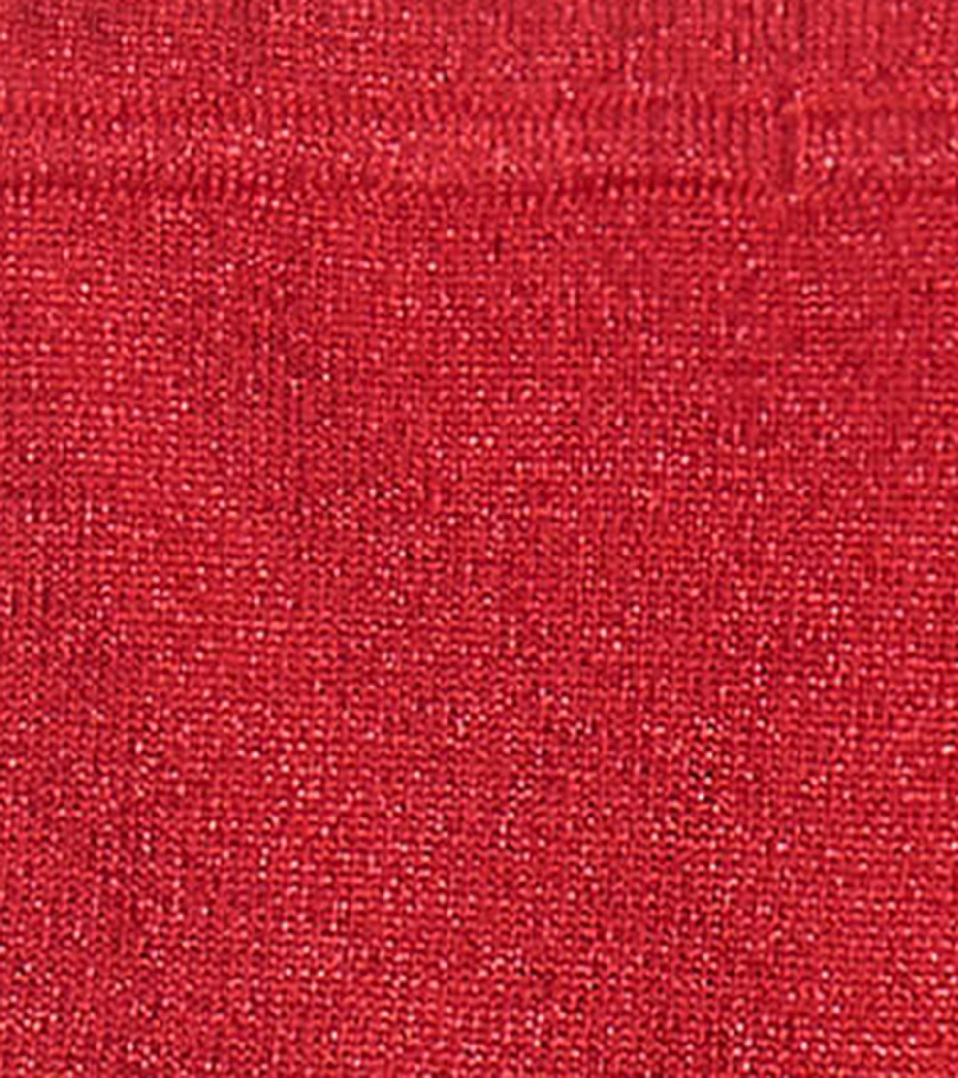 Red shimmer cable knit leggings with a soft texture, suitable for babies aged 0-24 months.