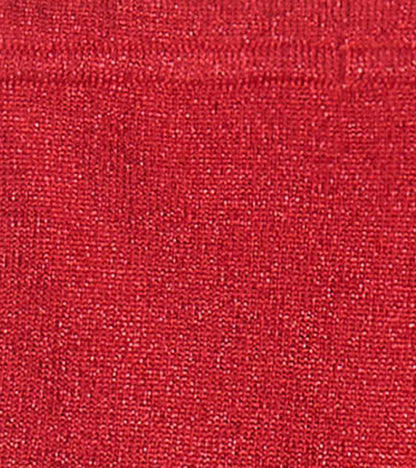 Red shimmer cable knit leggings with a soft texture, suitable for babies aged 0-24 months.
