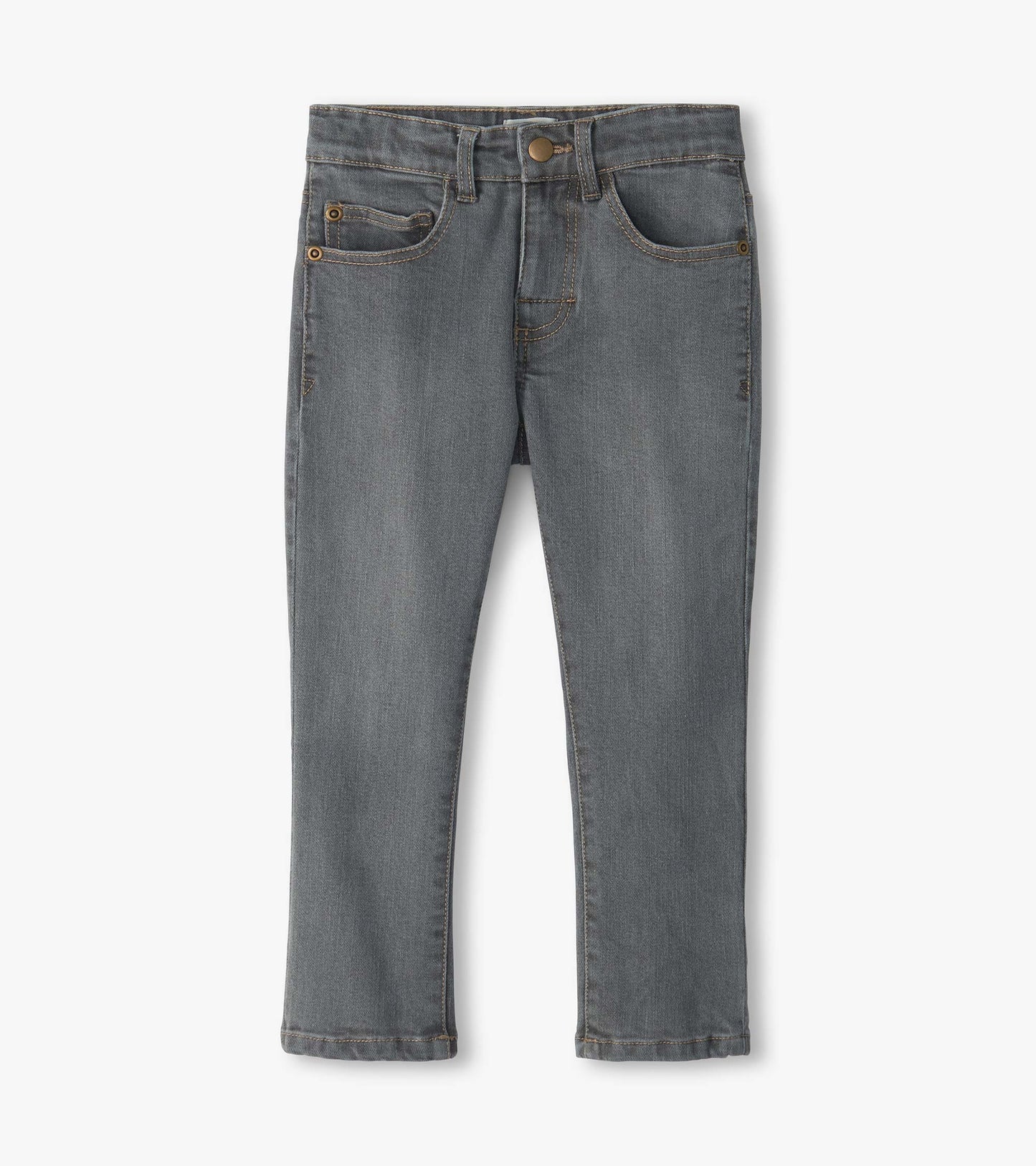 Boys Charcoal Grey Stretch Denim Jeans