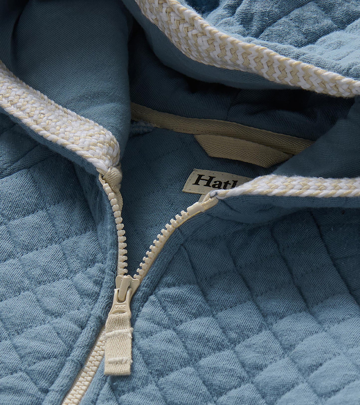 Baby & Toddler Boys Faded Denim Quilted Hoodie
