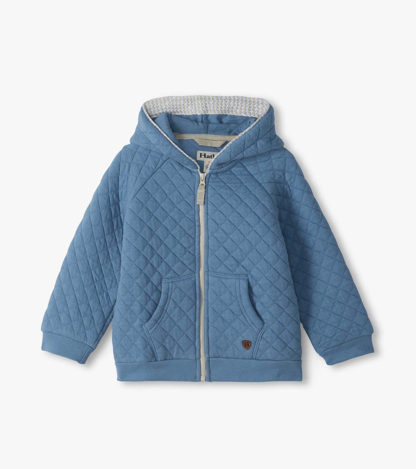 Baby & Toddler Boys Faded Denim Quilted Hoodie