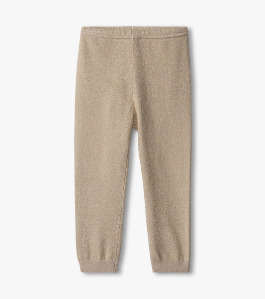 Baby Girls Gold Glitter Leggings