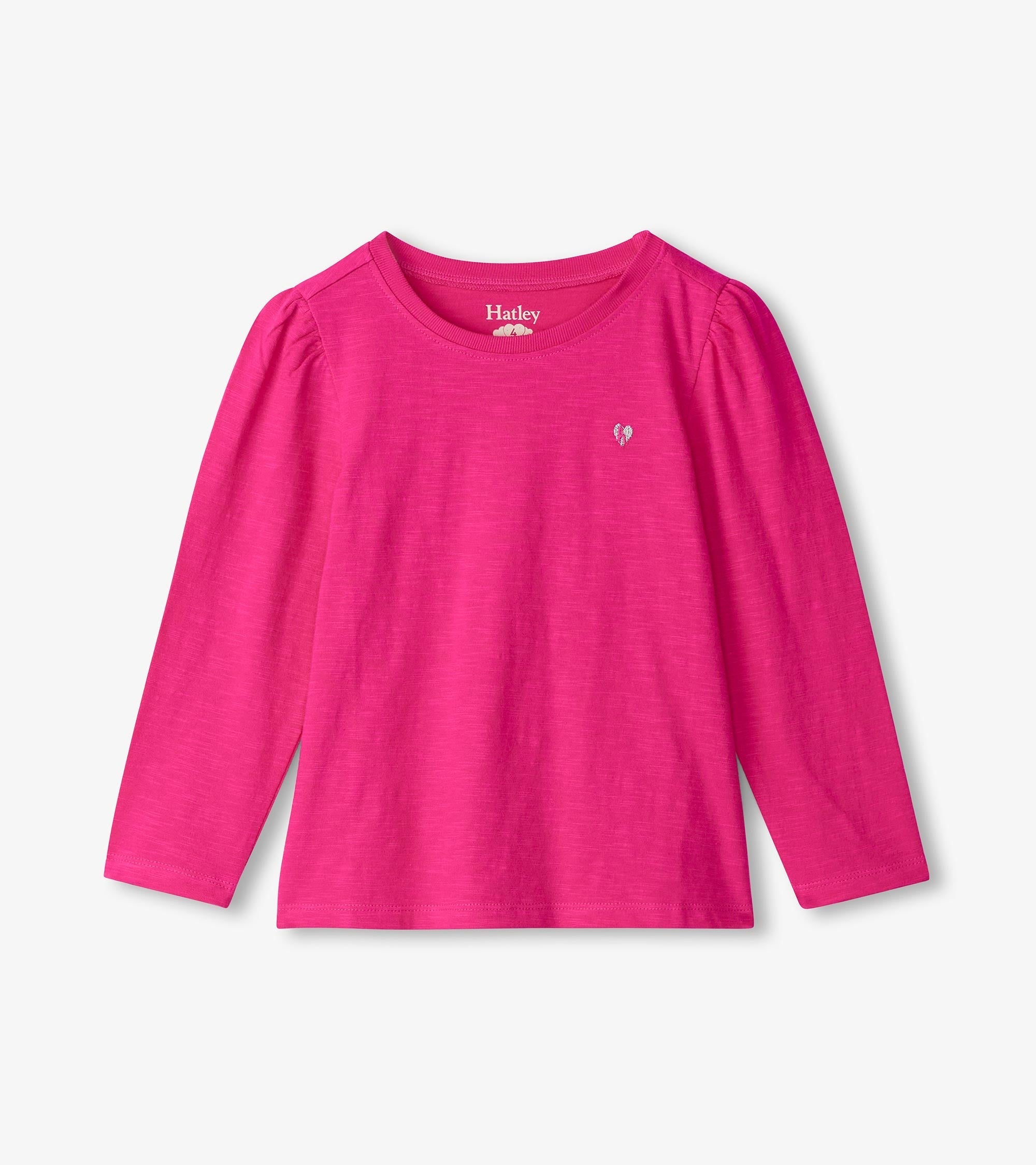 Girls Pink Long Sleeve Graphic Tee