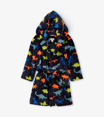 Boys Dino Herd Fleece Robe