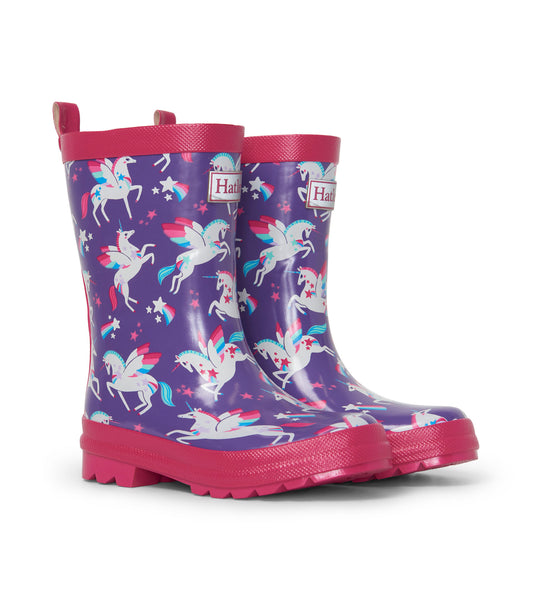 Unicorn Shiny Wellies