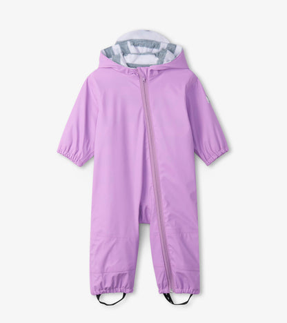 Baby Lilac Terry Lined Rain Suit