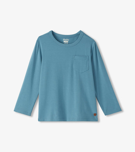 Boys Bluestone Long Sleeve Bamboo T-Shirt