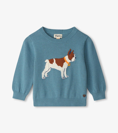 Baby & Toddler Boys French Bulldogs Crew Neck Sweater