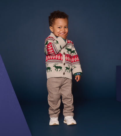 Baby & Toddler Boys Brown Sugar Herringbone Pants