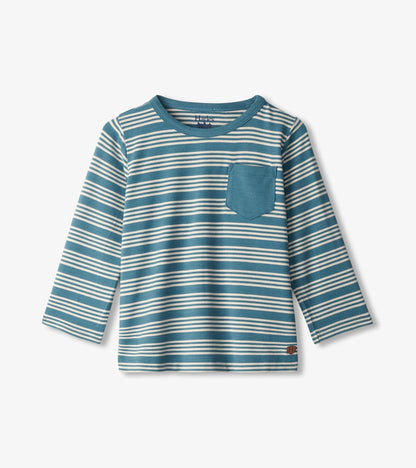 Baby & Toddler Boys Bluestone Stripes Long Sleeve Bamboo T-Shirt