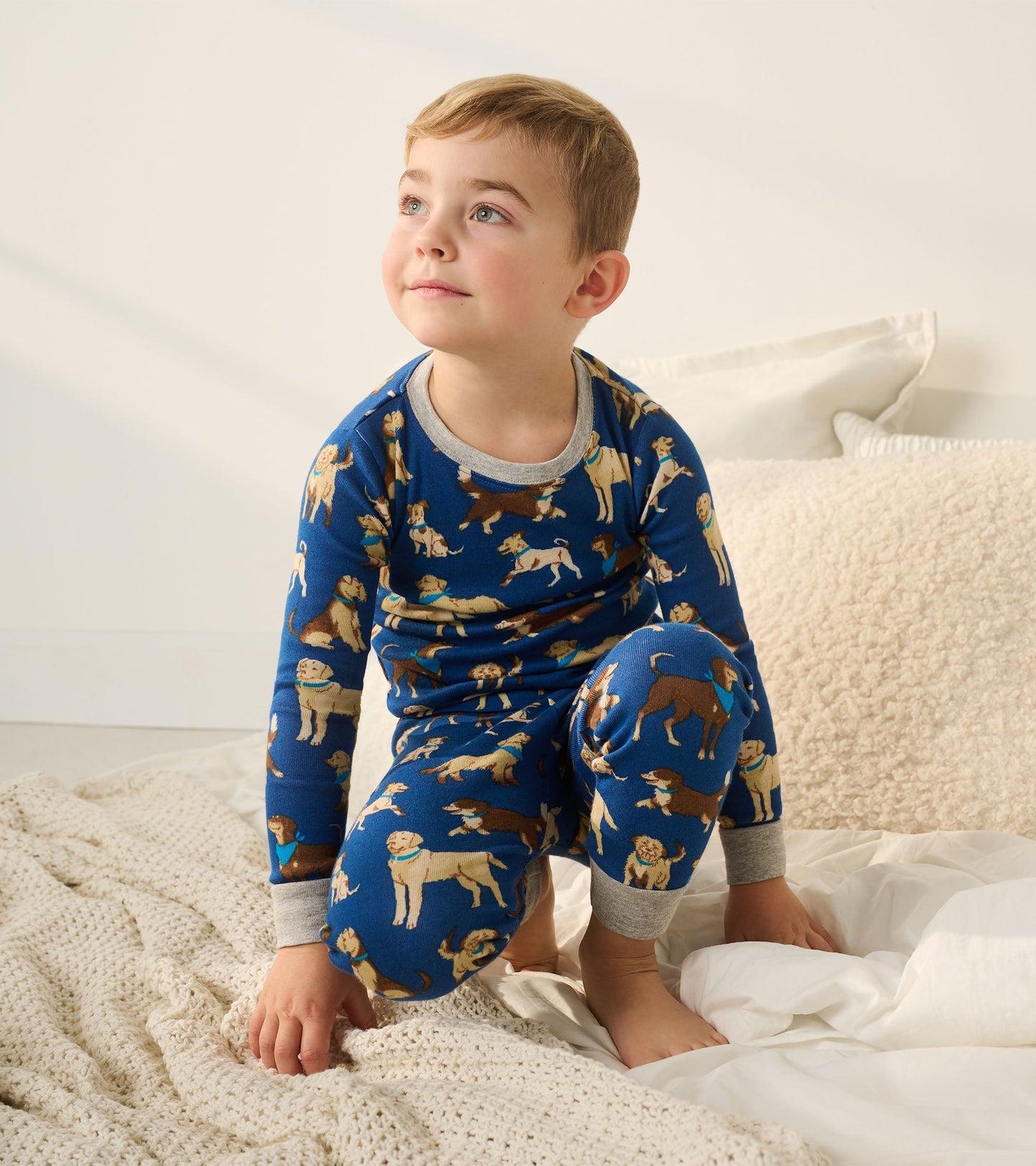 Boys Classic Dogs Organic Cotton Pajama Set