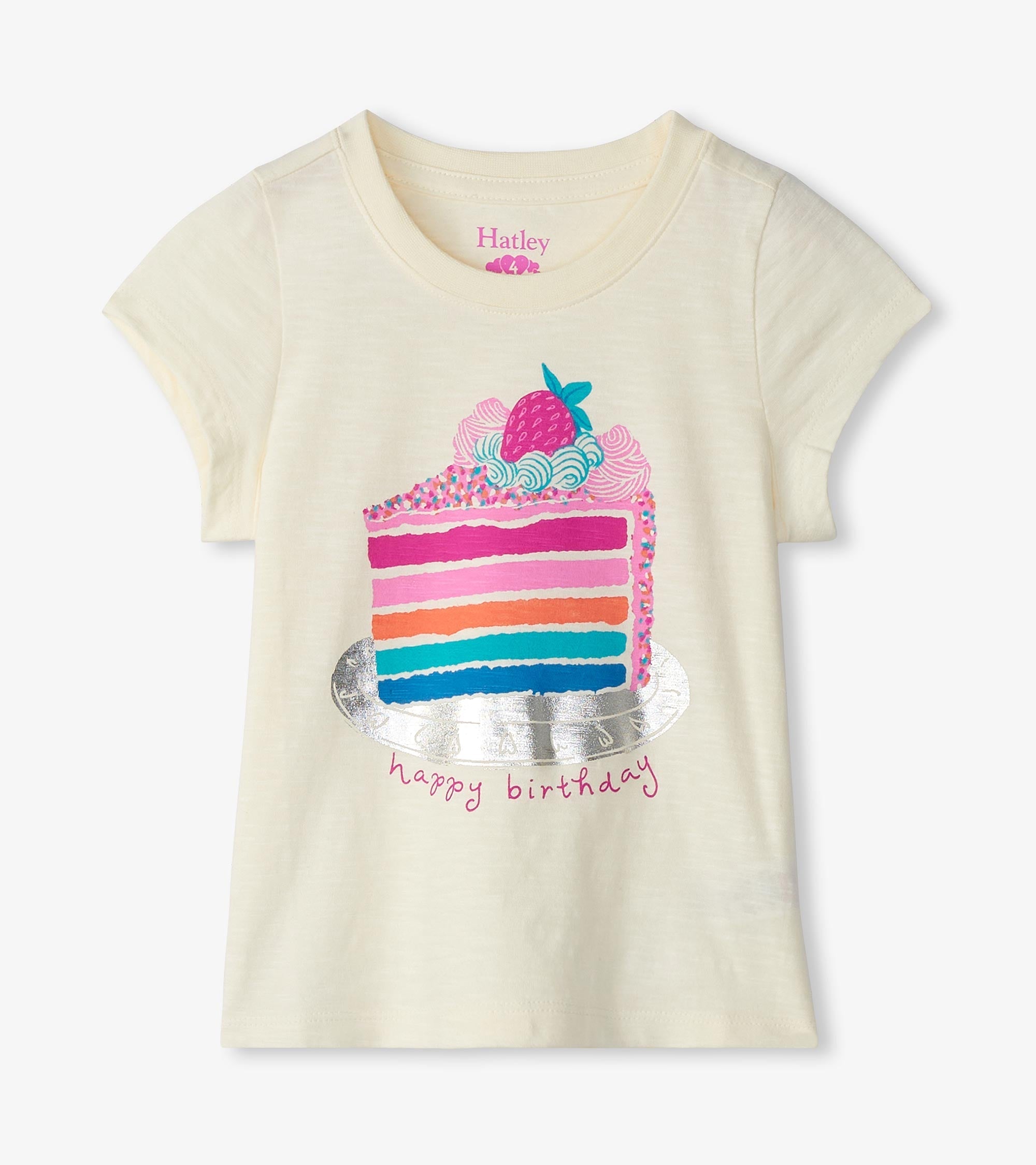 Girls Birthday Cake Graphic Tee