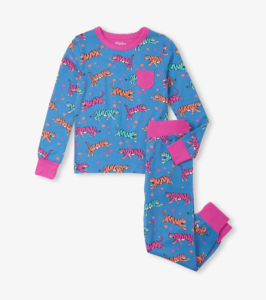 Girls Celestial Tigers Bamboo Pajama Set