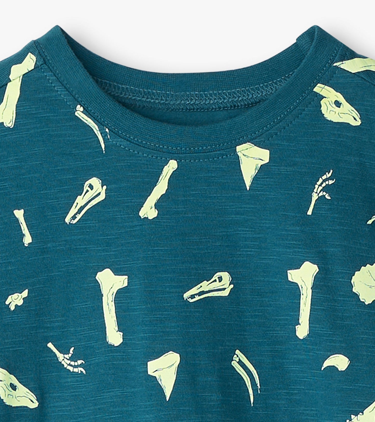 Boys Dino Fossils Glow in the Dark Graphic Tee