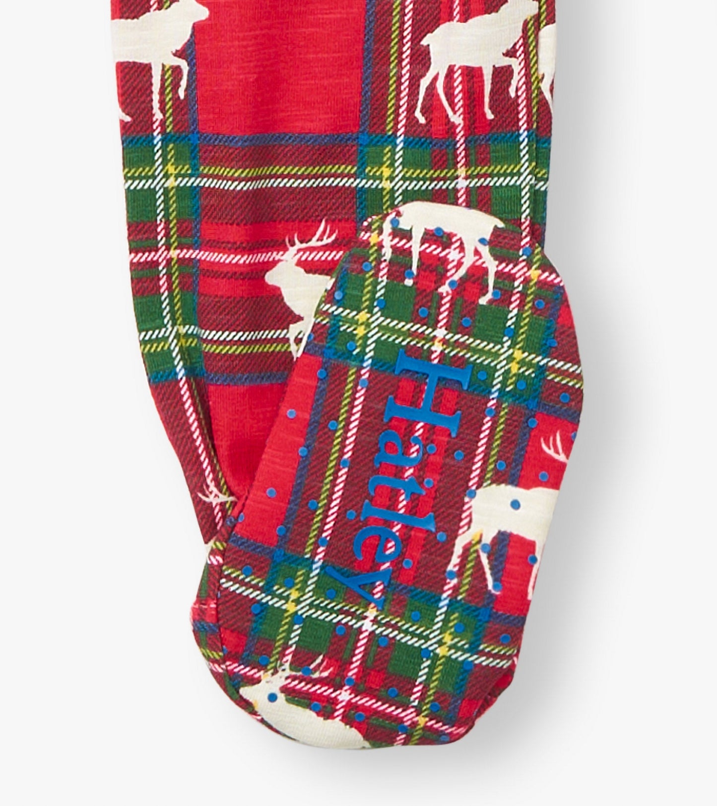 Baby Elk Plaid Cotton Footed Sleeper