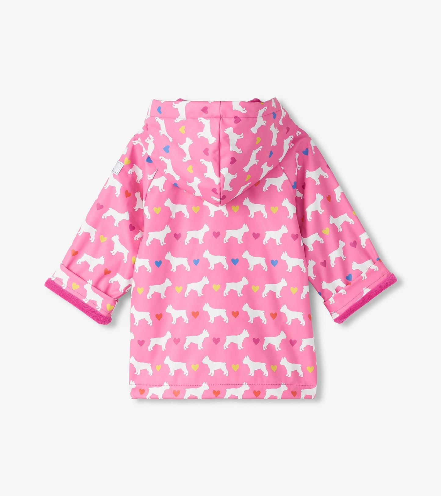 Baby & Toddler Girls French Bulldogs Button-Up Rain Jacket