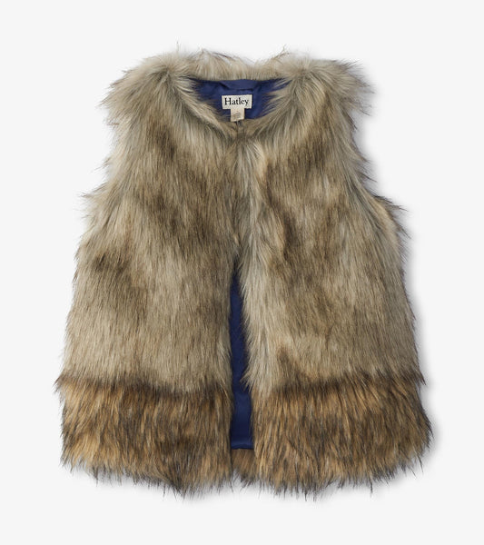 Girls Faux Fur Vest