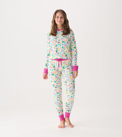 Women's Pink Falala Pajama Set