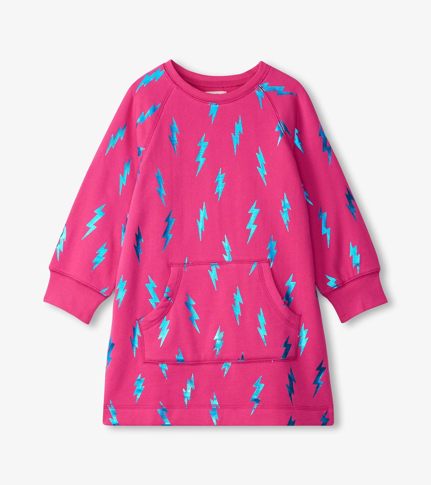 Girls Lightning Bolts Sweater Dress