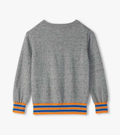 Boys Lightning Bolt V-Neck Sweater