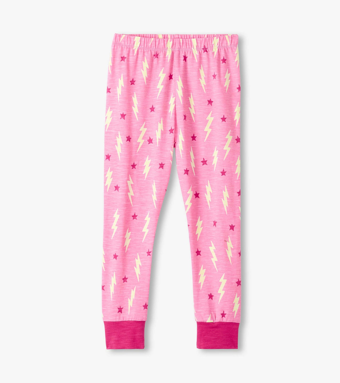 Girls Lightning Bolts & Stars Pajama Set