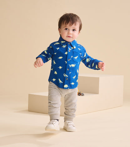 Baby & Toddler Boys Mini Dinos Button Down Shirt