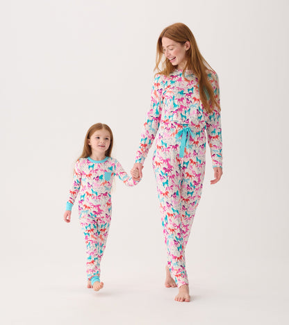 Women's Photo Horses Bamboo Pajama Set